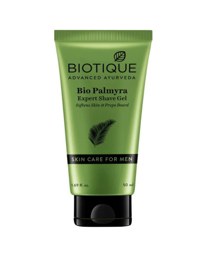 Biotique Bio Palmyra Expert Shave Gel Softens Skin And Preps Beard, 50 ml