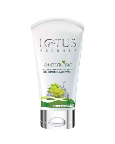 Lotus Herbals WHITEGLOW Skin Brightening + Oil Control Face Wash, 100gm