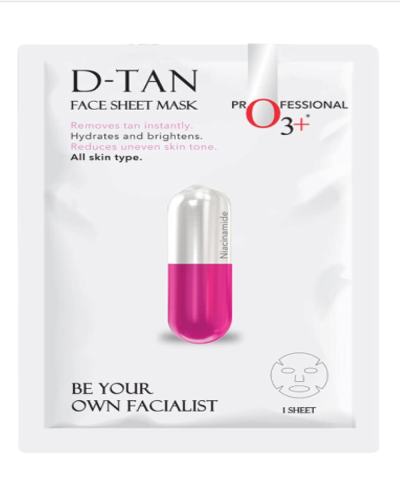 O3+ Facialist D Tan Sheet Mask With Niacinamide, 30gm