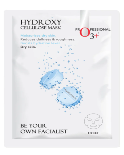 O3+ Facialist Hydroxy Cellulose  Sheet Mask For Dry Skin, 30gm