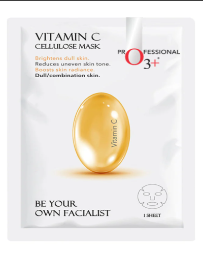 O3+ Facialist Vitamin C Cellulose Sheet Mask For PIgmentation, 30gm