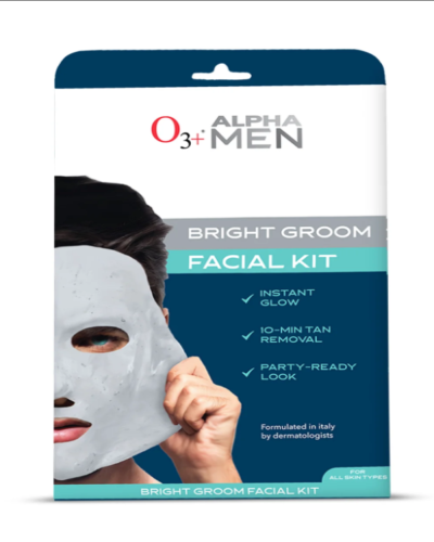 O3+ Alpha Men Bright Groom Facial Kit, 54gm+2ml