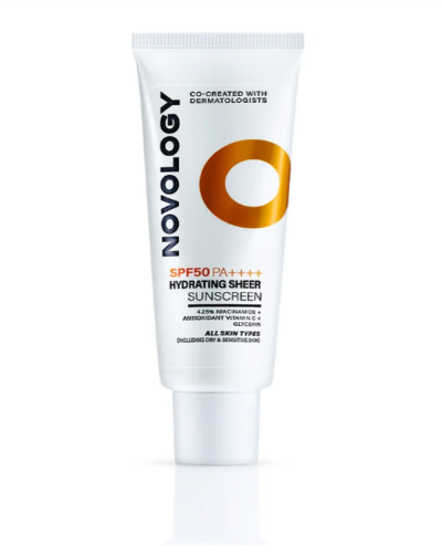 Novology Hydrating Sheer Sunscreen SPF 50 PA+++, 50gm