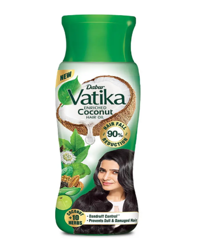 Dabur Vatika Enriched Coconut Hair Oil for Hair Fall Reduction, 300ml