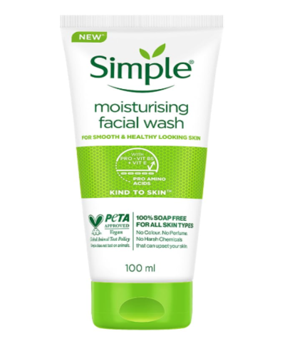 Simple Kind To Skin Moisturising Facial Cleanser, 100ml