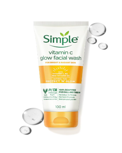 Simple Vitamin C Protect 'N' Glow Facial Wash, 100gm