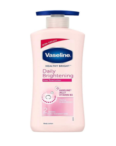 Vaseline Healthy Bright Daily Brightening Even Tone Lotion With Vaseline Jelly + Niacinamide, 400ml