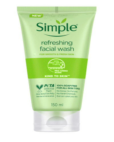 Simple Kind To Skin Refreshing Facial Wash, 100ml