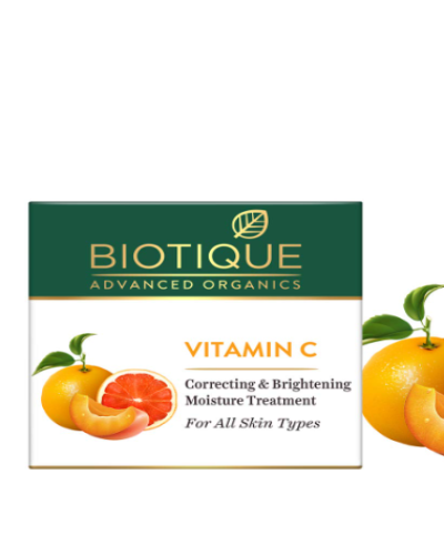 Biotique Vitamin C Correcting & Brightening Moisture Treatment, 50 gm