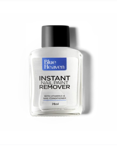 Blue Heaven Instant Nail Paint Remover With Vitamin E & Nail Conditioner, 28ml