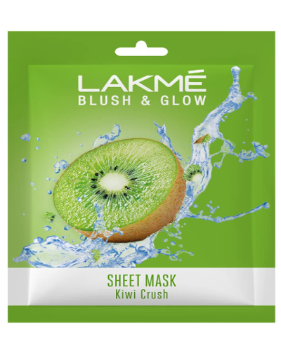 Lakme Blush & Glow Kiwi Sheet Mask, 20ml